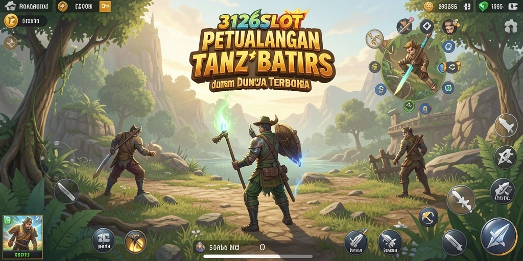 Screenshot menampilkan petualangan pemain dalam dunia terbuka 3126SLOT.