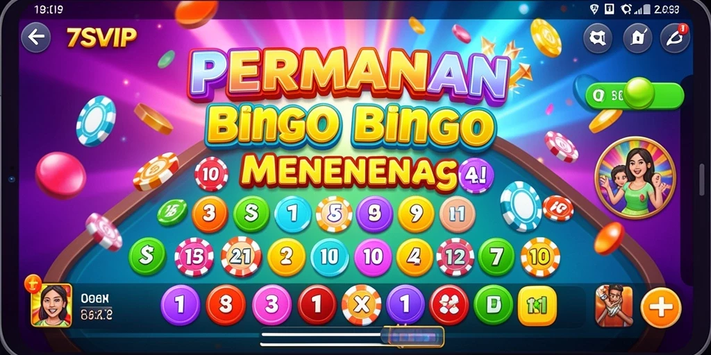 Tampilan menarik dan seru dari gameplay Bingo di 7SVIP.