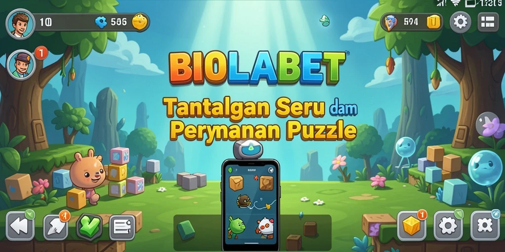 Tampilan gameplay seru dari BIOLABET dengan tantangan Puzzle yang menarik.