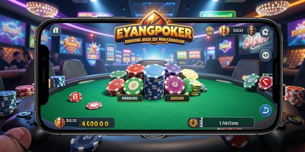 Tampilan menarik dari gameplay seru EYANGPOKER.