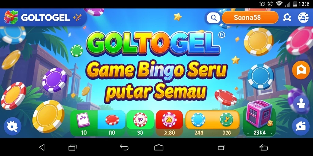 Screenshot GOLTOGEL menampilkan gameplay Bingo yang menarik dan interaktif.