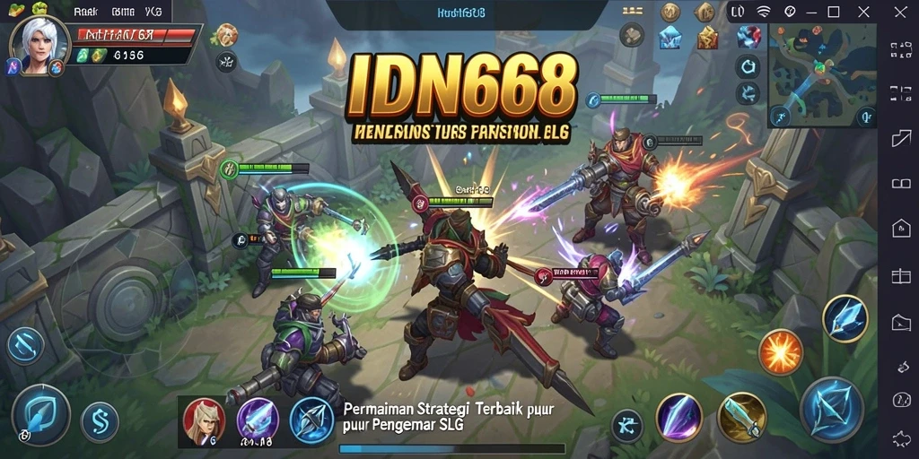 Tampilan gameplay IDN668 yang menarik dan strategis.