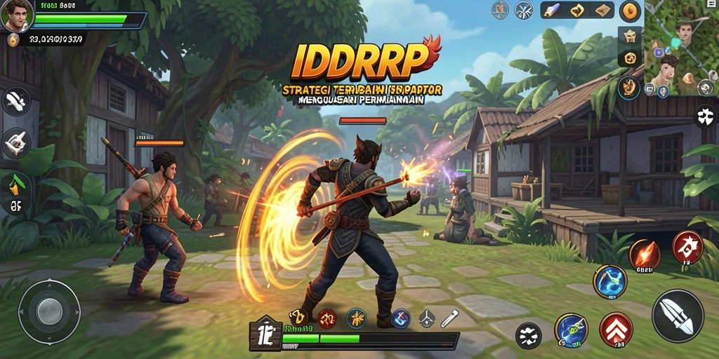 Tampilan gameplay IDRRP yang memukau dengan elemen strategi yang kental.