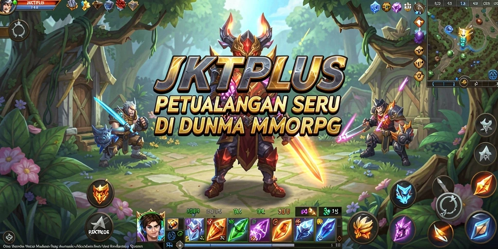 Tampilan gameplay JKTPLUS yang menampilkan pertarungan seru antar karakter MMORPG.
