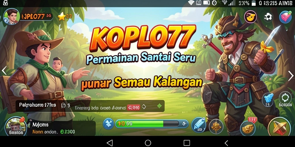 Tampilan menarik dari KOPLO77 saat gameplay Casual.
