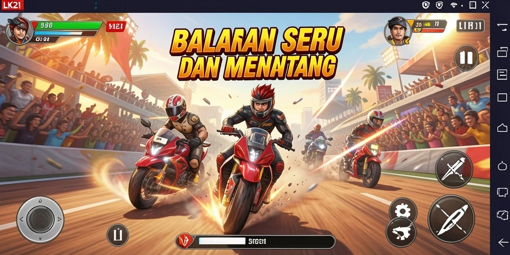 Gameplay seru balapan mobil di LK21 dengan grafis menakjubkan.
