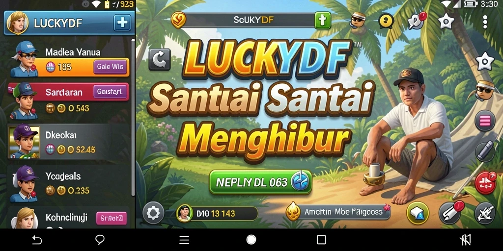 Screenshot gameplay LUCKYDF dengan tampilan menarik dan menantang.