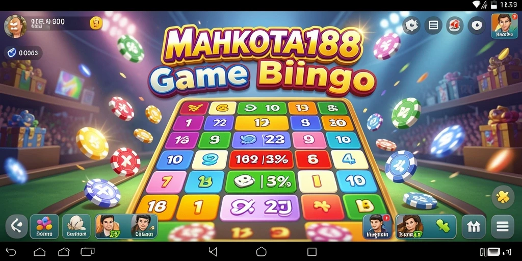 Tampilan gameplay menarik dari <strong>MAHKOTA188</strong> dengan interface Bingo yang intuitif.