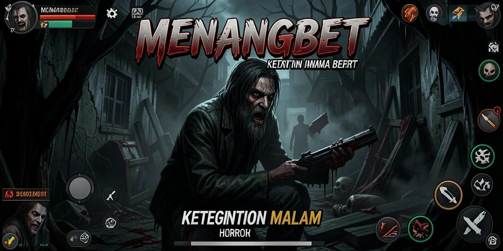 Tampilan gameplay <strong>MENANGBET</strong> menonjolkan momen-momen menegangkan yang mengerikan.