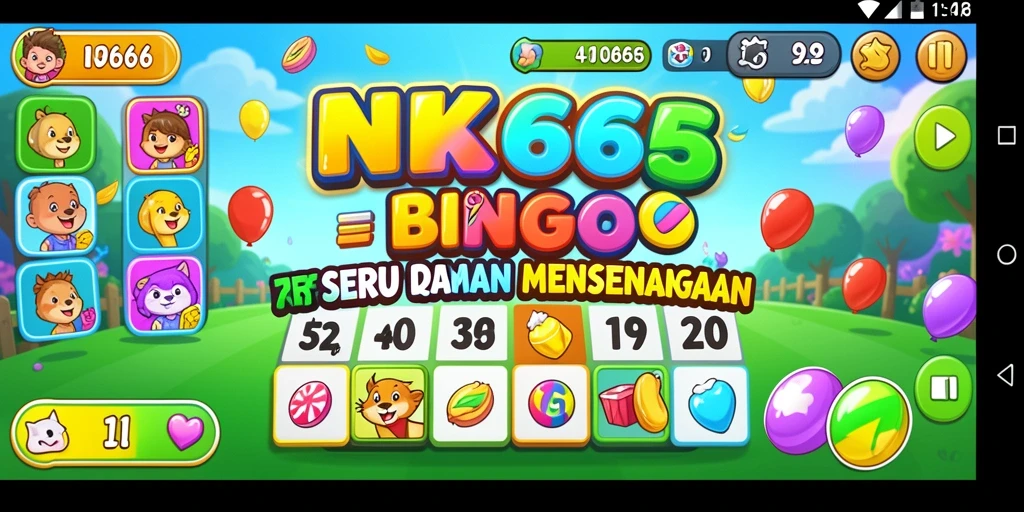 Tampilan gameplay Bingo yang seru dan interaktif di NK666.