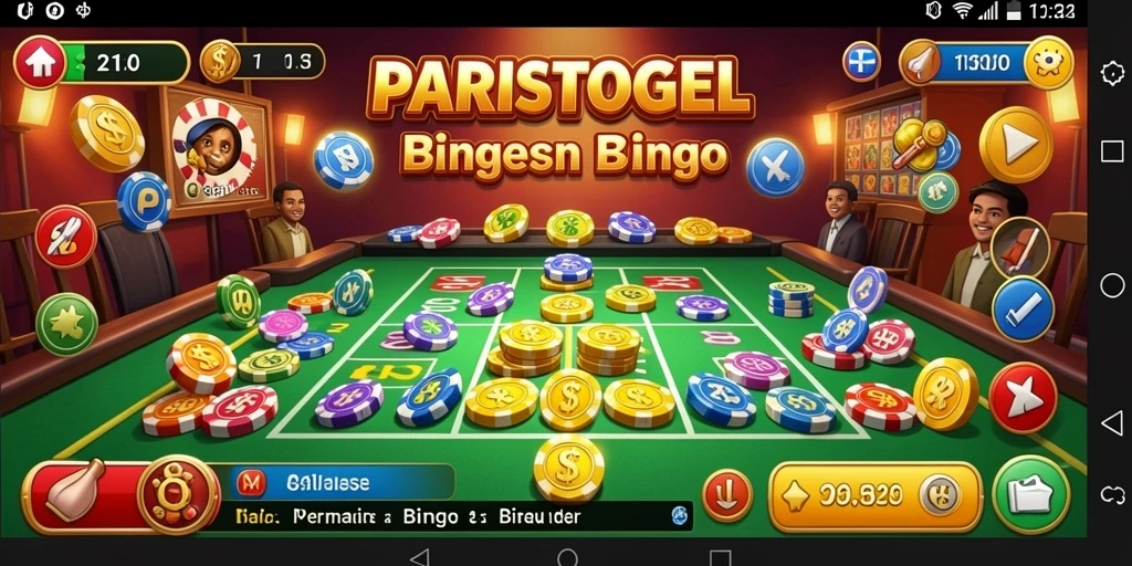 Tangkapan layar gameplay Bingo PARISTOGEL yang seru dan menarik.