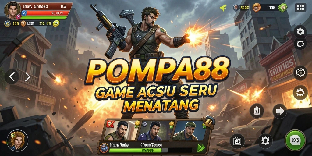 Tampilan seru dari gameplay POMPA88 yang mendebarkan.