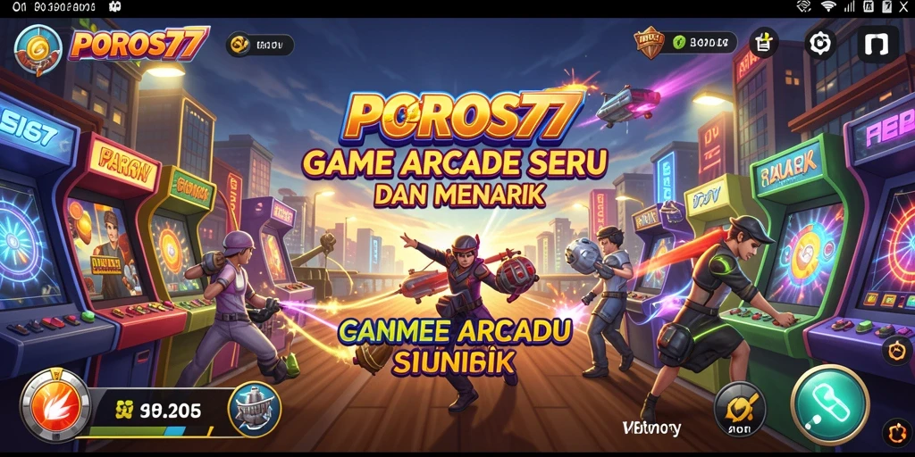 Screenshot gameplay <strong>POROS77</strong> menampilkan aksi seru dan grafik yang memukau.