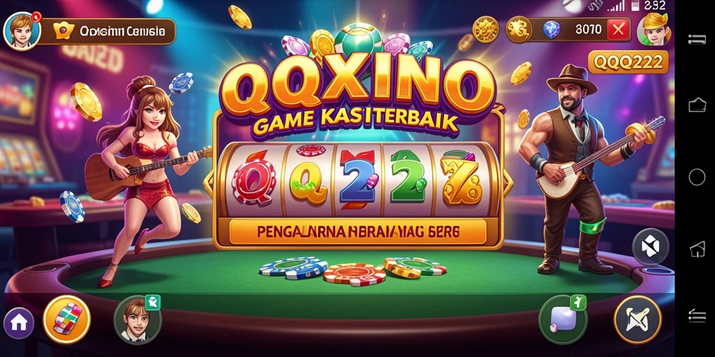 Screenshoot gameplay QQ222 menampilkan suasana kasino yang memukau.