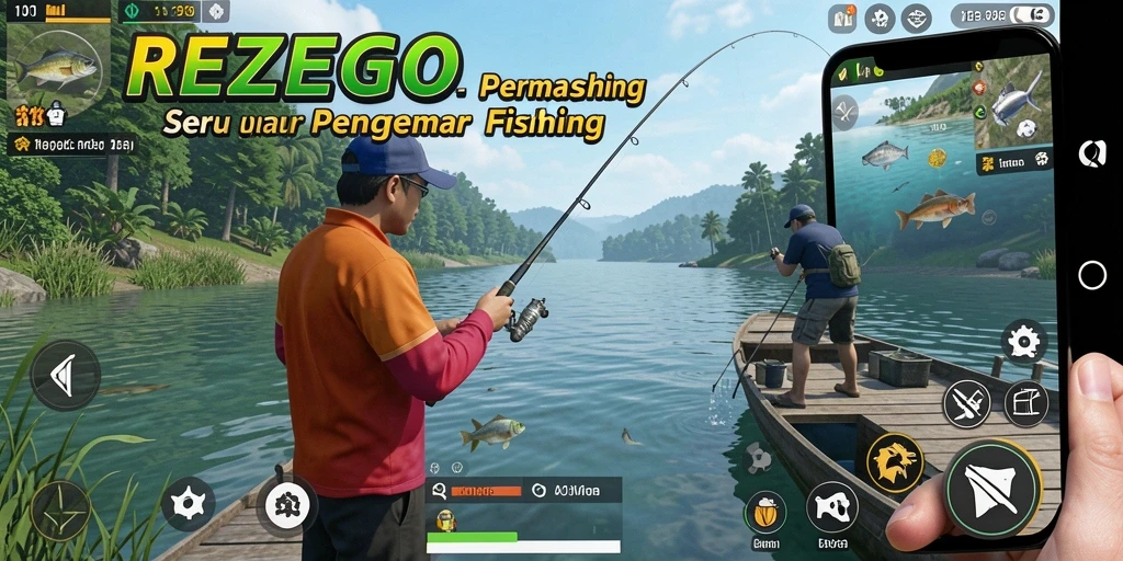 Tangkapan ikan yang menakjubkan dalam gameplay REZEGO.