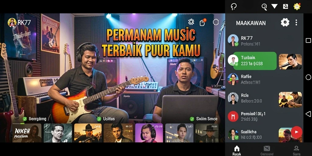 Gameplay menarik dengan berbagai tantangan musik.
