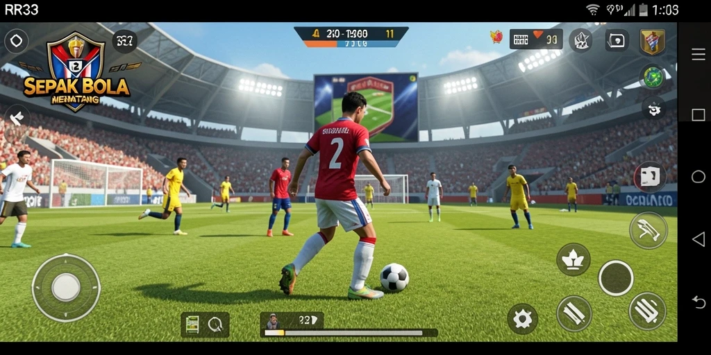 Gameplay RR33 yang mendebarkan di lapangan hijau.