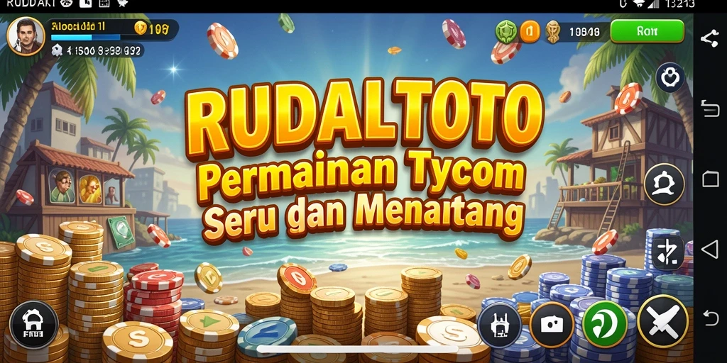 Tampilan gameplay RUDALTOTO yang seru dan menantang di dunia Tycoon.