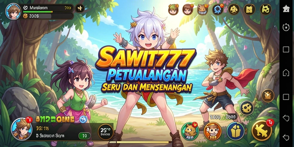 Tampilan gameplay menarik dalam SAWIT777 dengan karakter Anime.