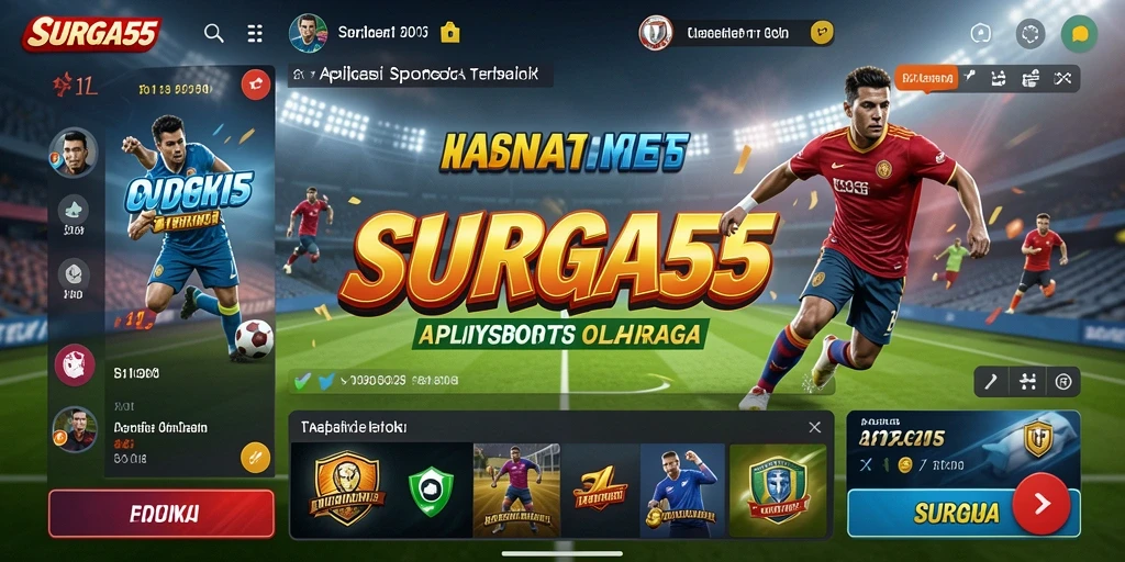 Screenshot gameplay SURGA55 menampilkan taruhan olahraga yang menarik.