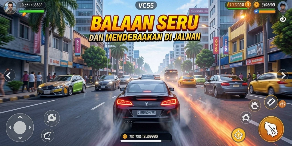 Gameplay Racing yang intens dan mendebarkan di setiap lintasan.